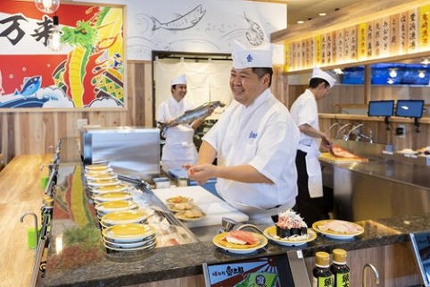 回転鮨「魚太郎」の職人